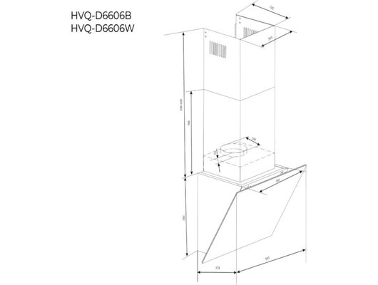 Вытяжка HAIER HVQ-D6606W